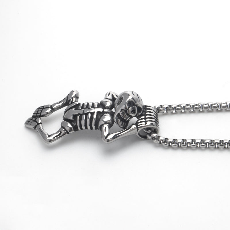 Hanging Skeleton Necklace
