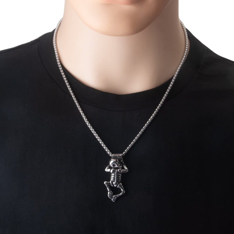 Hanging Skeleton Necklace