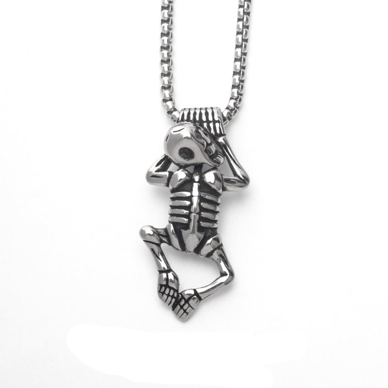Hanging Skeleton Necklace