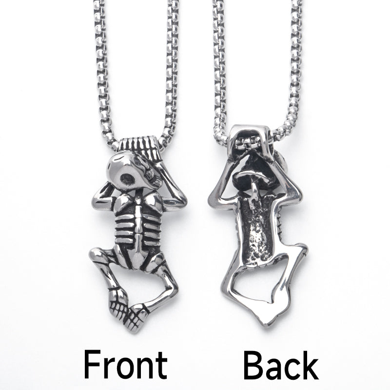 Hanging Skeleton Necklace