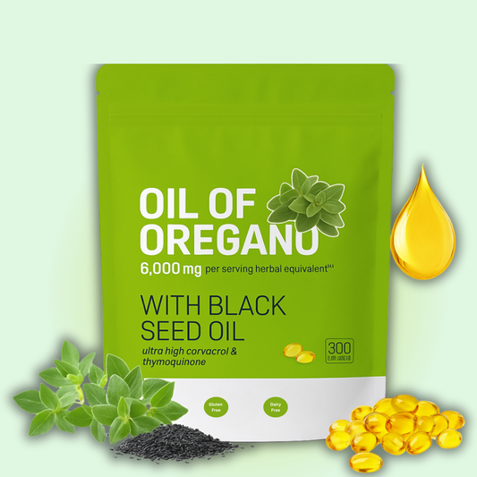 Organic Oregano Oil Capsules with Black Seed