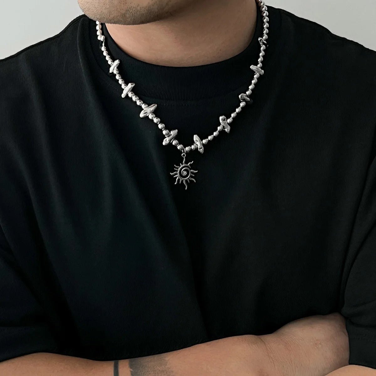 Retro Sun Necklace