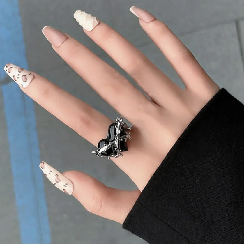 Black Heart Ring