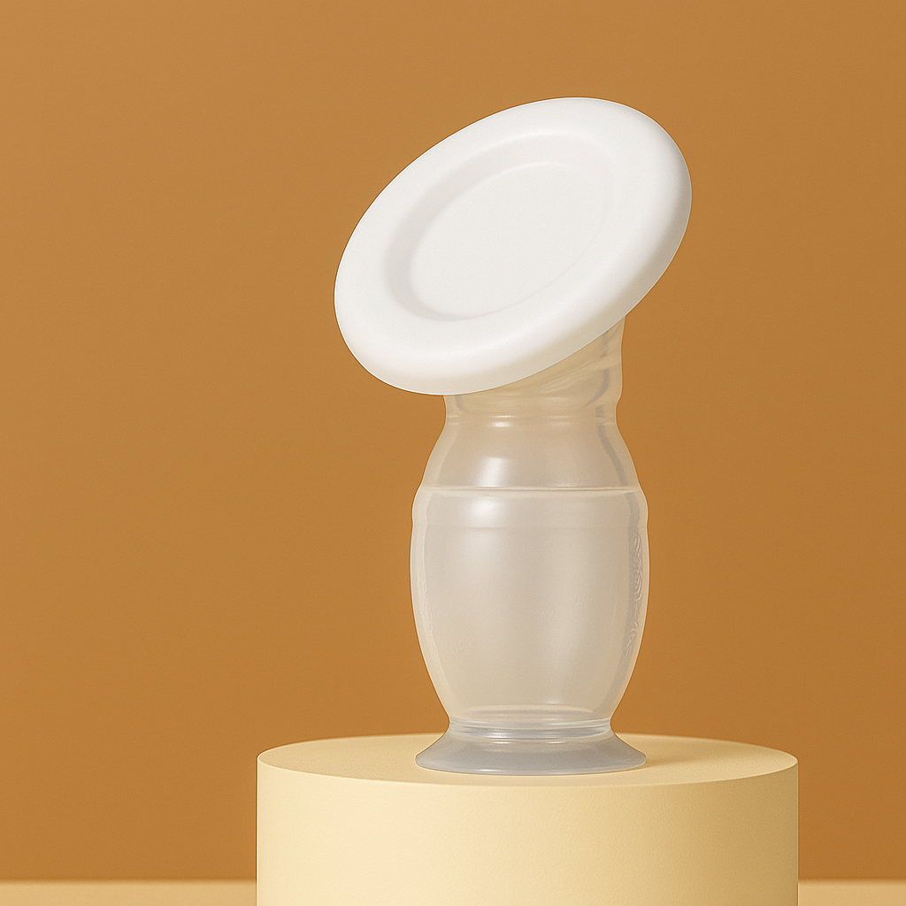 MilkCatcher™-Silicone Breast Pump for Nursing Moms – Manual, Hands-Free, Soft Suction, BPA-Free