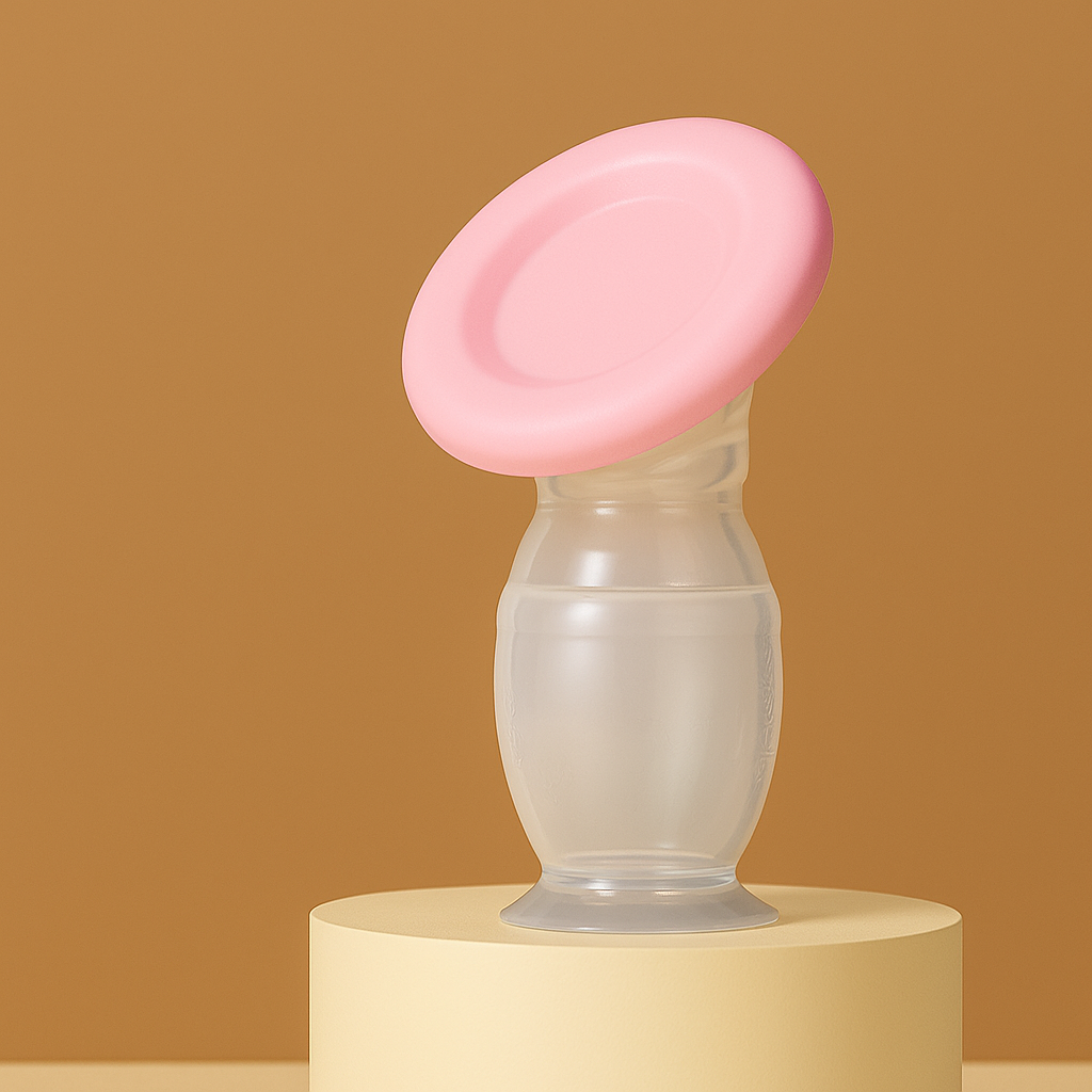 MilkCatcher™-Silicone Breast Pump for Nursing Moms – Manual, Hands-Free, Soft Suction, BPA-Free