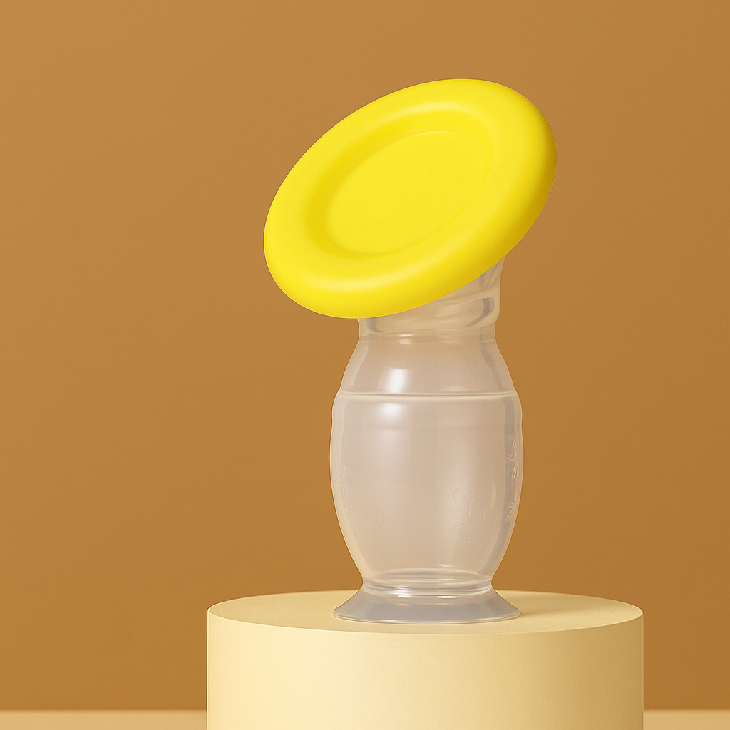 MilkCatcher™-Silicone Breast Pump for Nursing Moms – Manual, Hands-Free, Soft Suction, BPA-Free