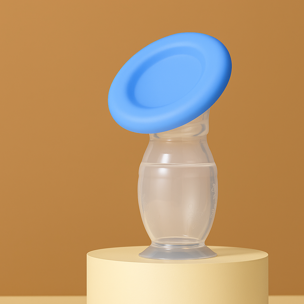 MilkCatcher™-Silicone Breast Pump for Nursing Moms – Manual, Hands-Free, Soft Suction, BPA-Free