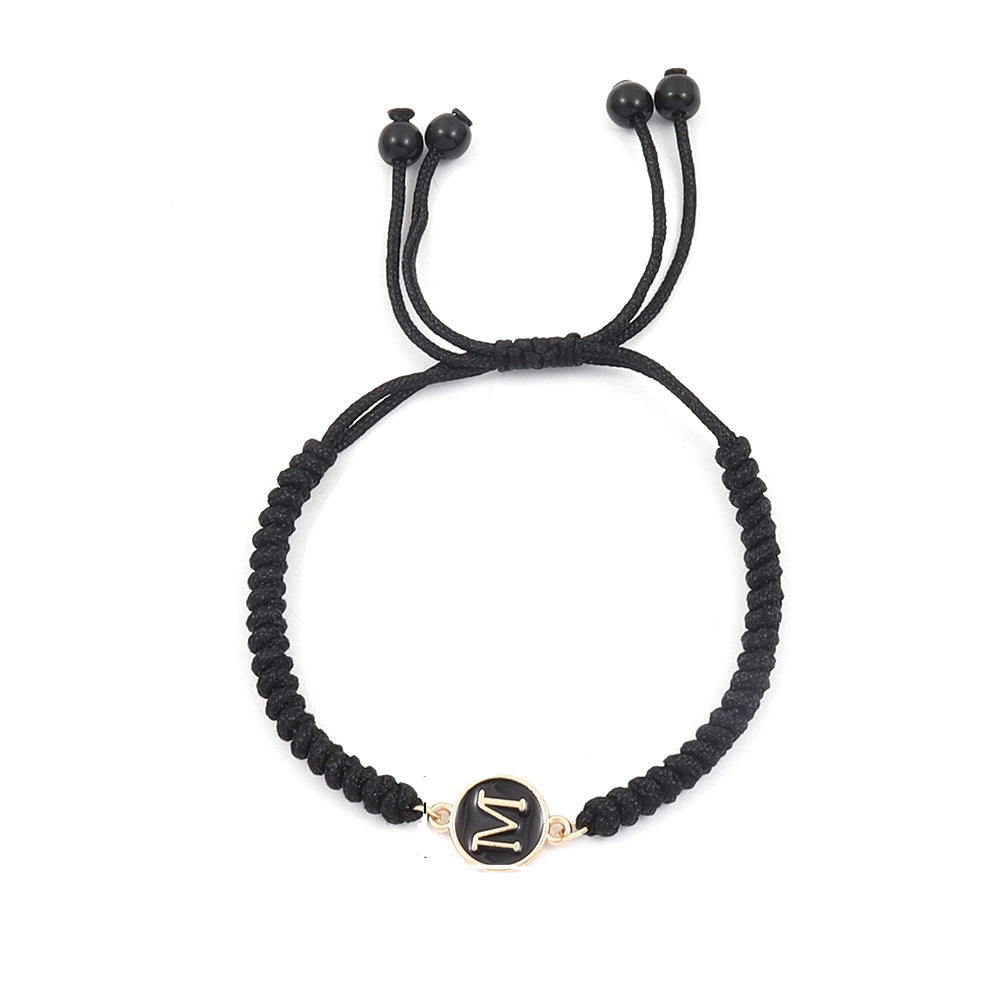 Custom Initial Woven Chain Bracelet