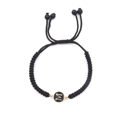 Custom Initial Woven Chain Bracelet