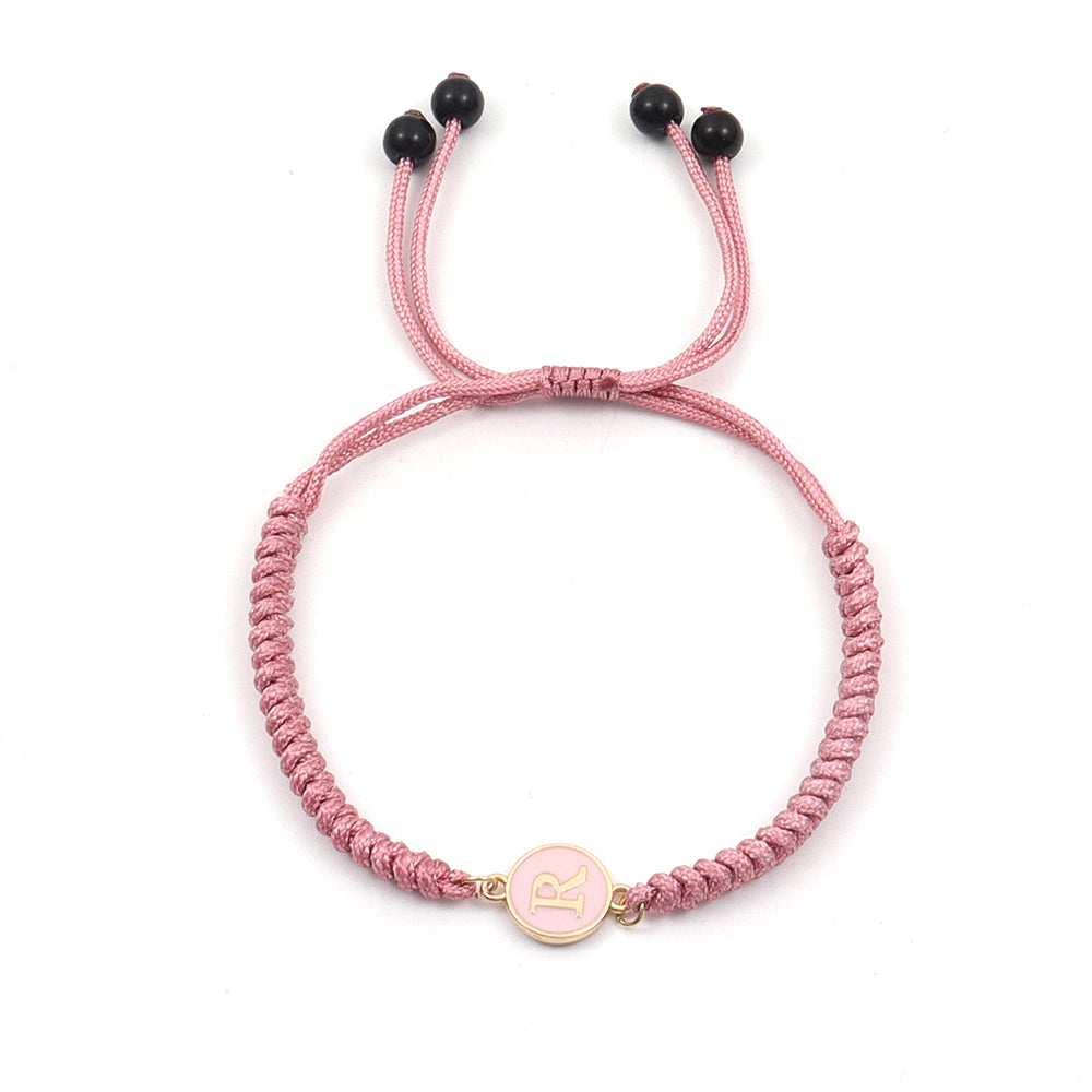 Custom Initial Woven Chain Bracelet