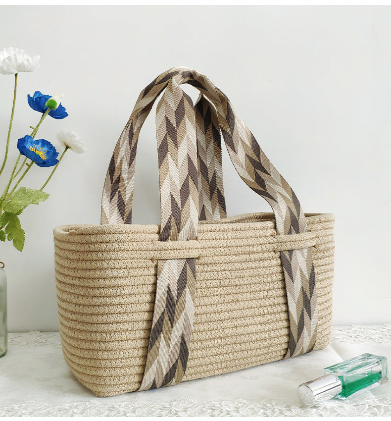 Luxury Thread Straw Bag
