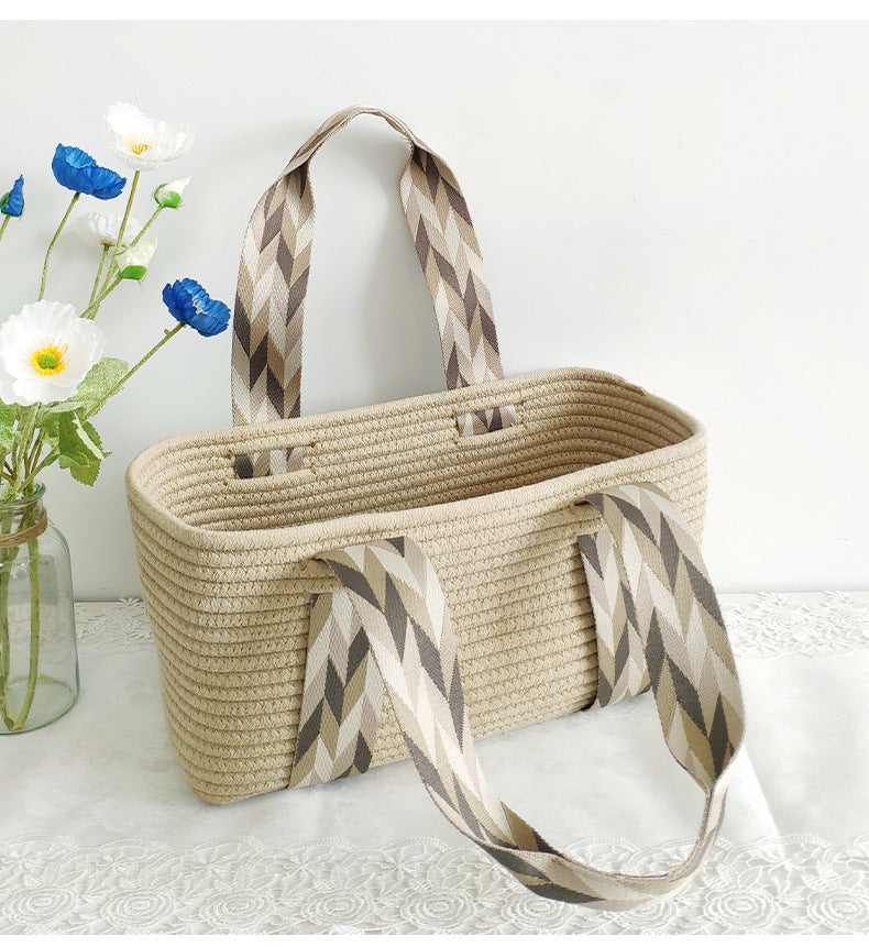 Luxury Thread Straw Bag