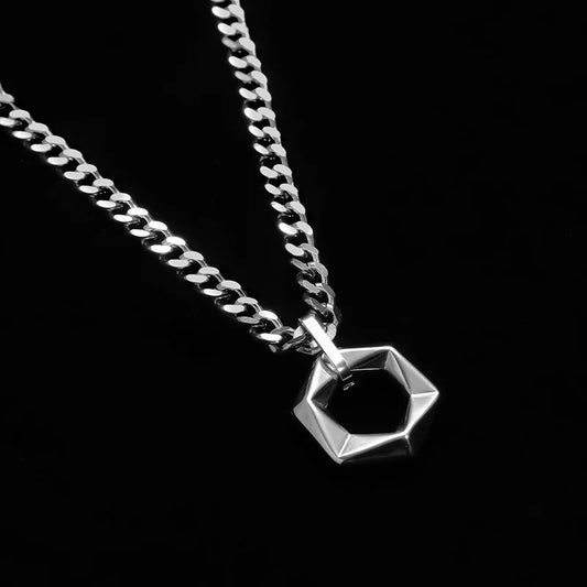 Hexagon Stone Necklace
