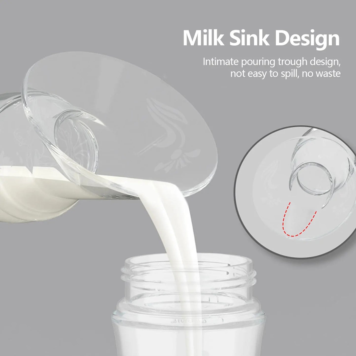 MilkCatcher™-Silicone Breast Pump for Nursing Moms – Manual, Hands-Free, Soft Suction, BPA-Free