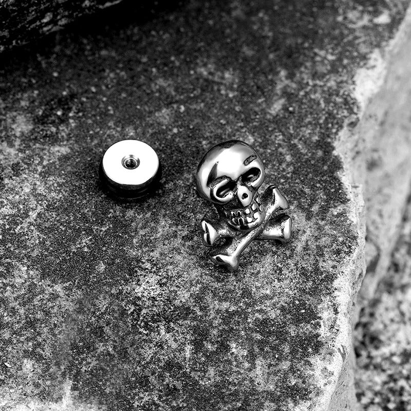 Vintage Skull Ear Studs