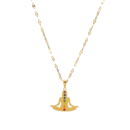 7 Chakra Yoga Lip Chain